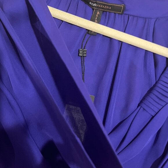 NWT: BCBGMAXAZRIA SILK WRAP TOP WITH OPEN SLEEVES, SZ: S - Picture 13 of 14